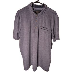 Prana Gray Polo Shirt for Men